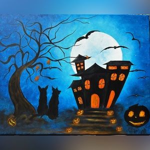 Halloween painting